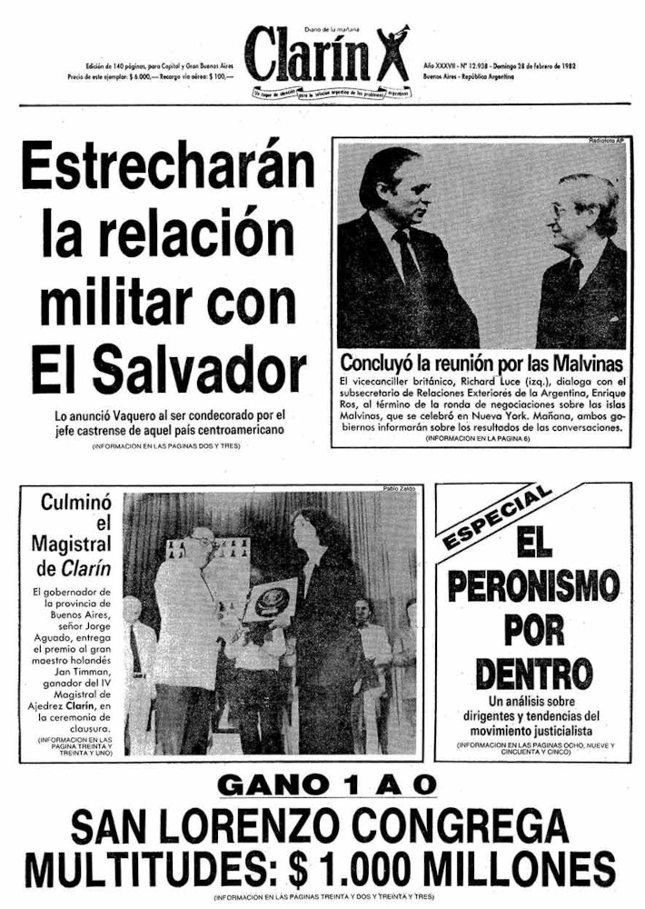 Torneo de Ajedrez Clarín 1982