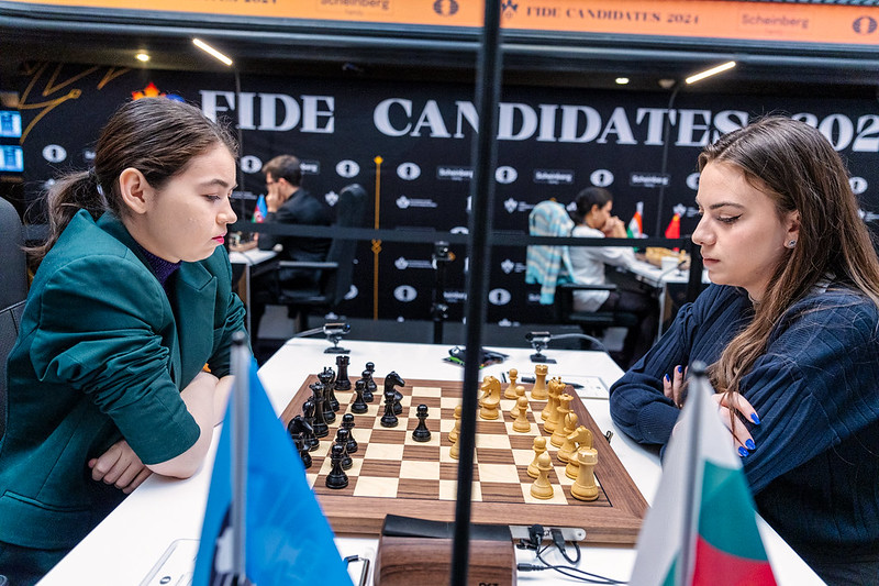 Aleksandra Goryachkina vs. Nurgyul Salimova | Foto: Maria Emelianova 