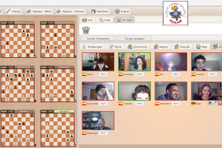 Veldada de ajedrez online con los amigos y con dos clics