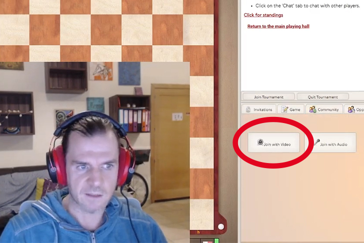 Para jugar al ajedrez online con vídeo en Playchess