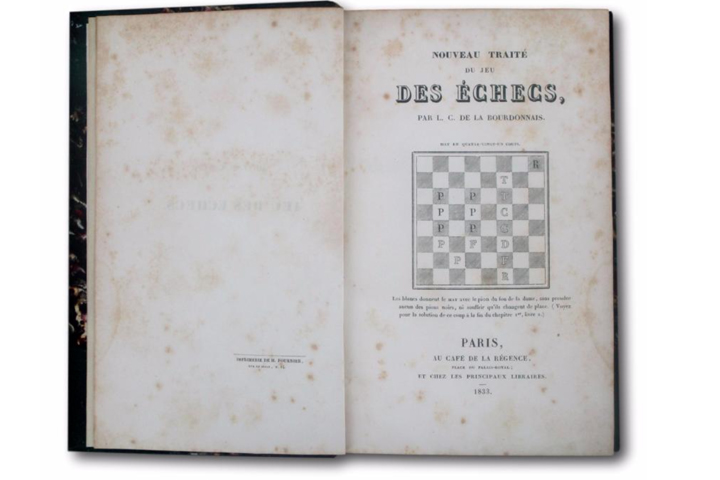 Paul Morphy jugando 8 partidas a ciegas en el Café de la Regence