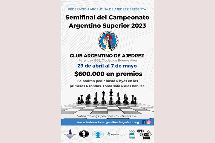 Diego Flores participará del VIII Floripa Chess Open 2022