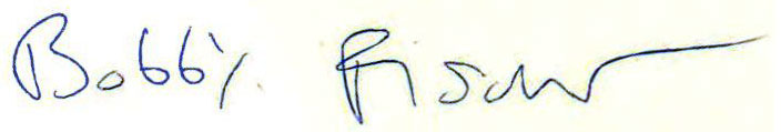 Fischer autograph