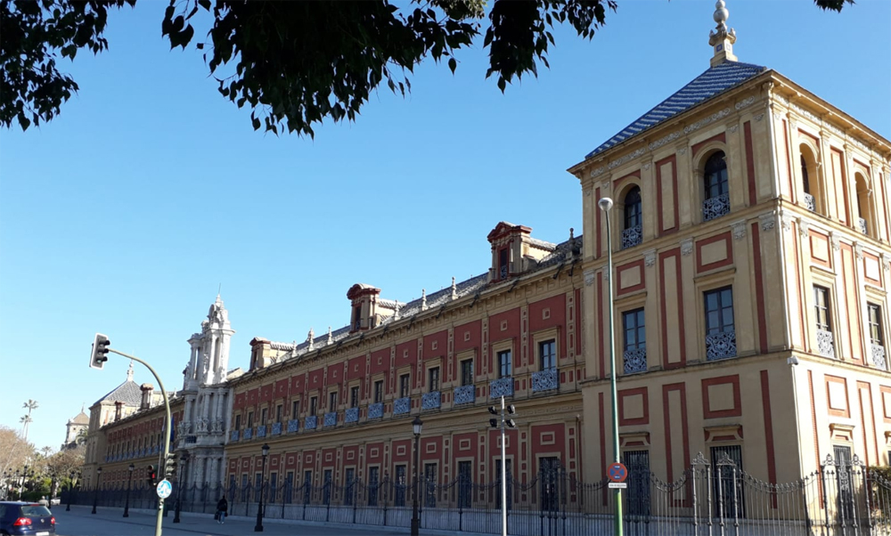 Palacio de San Telmo, hoy día sede de la Junta de Andalucía