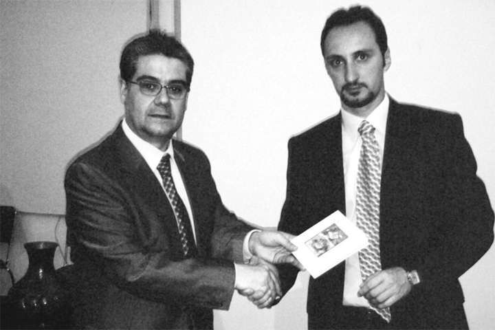 Rafa con Topalov en Morelia 2006