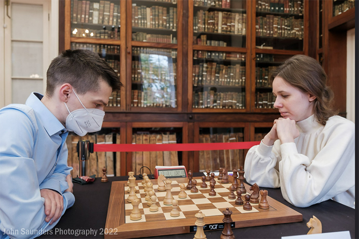 Balazs Csonka vs. Mariya Muzychuk | Foto: John Saunders