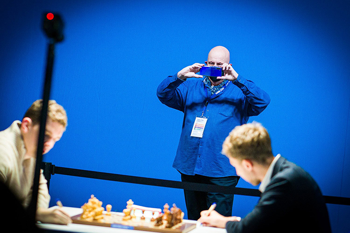 Leontxo García  | Foto: Lennart Ootes (Tata Steel Chess Tournament 2022)