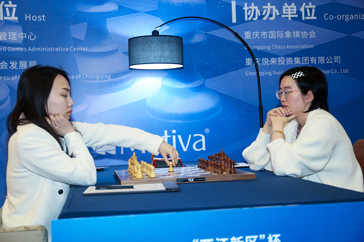 Lei Tingije determinada a igualar el marcador  | Foto: Liu Yi (FIDE)