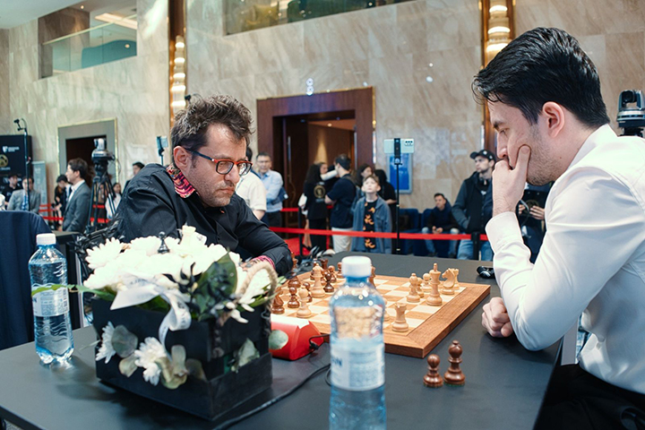 Levon Aronian y Haik Martirosyan 