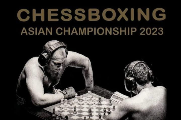 Cartel del Campeonato de Asia de Ajedrez Boxeo 2023