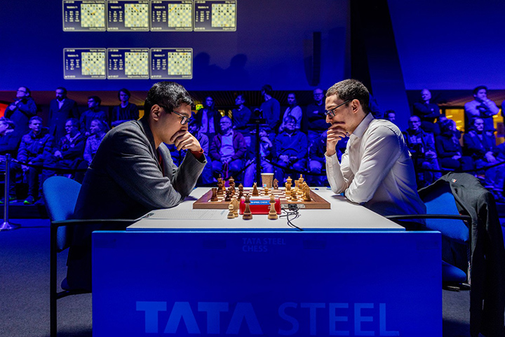 Wesley So y Fabiano Caruana | Foto: Jurriaan Hoefsmit (Tata Steel Chess 2023)