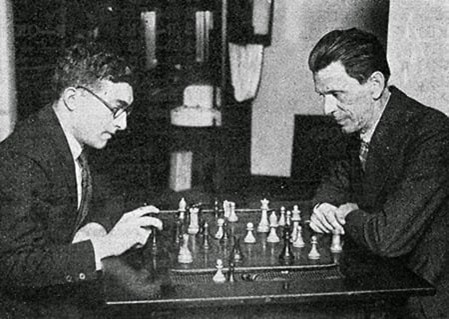 Carlos Torre y Géza Maróczy, en Chicago 1926