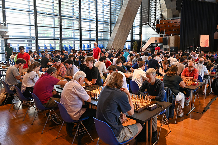 El torneo de ajedrez rápido | Foto: Festival de Ajedrez de Biel 2024