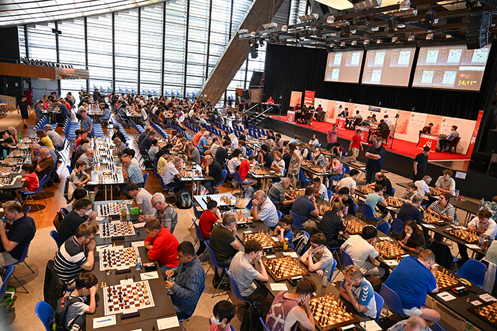 La sala de juego en Biel | Foto: Biel Chess Festival 2024