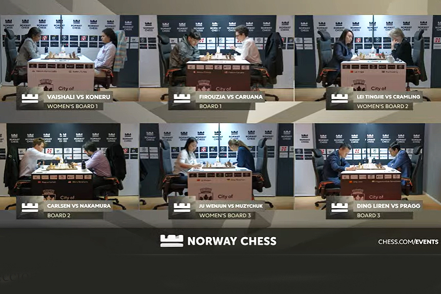 Captura del vídeo en directo al comienzo de la ronda 2