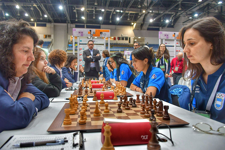 El equipo femenino de España vs. las argentinas | Foto: Patricia Claros