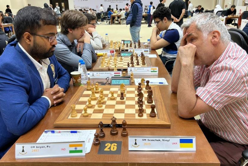 Inyan vs. Ivanchuk  | Foto: Aditya Sur Roy (ChessBase India)