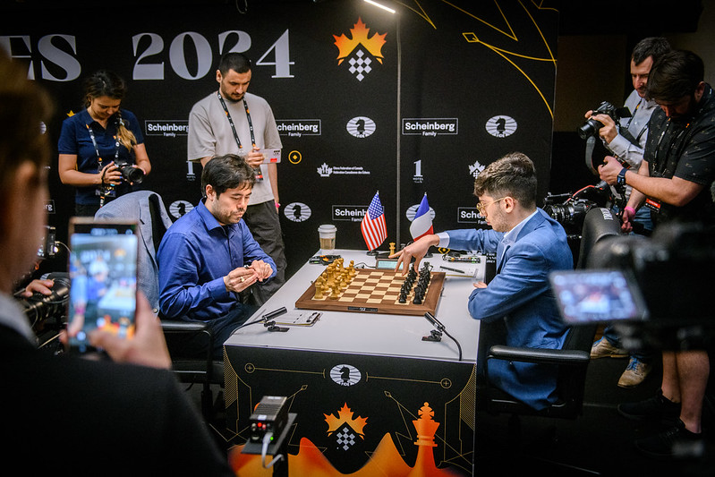 Nakamura vs. Firouzja | Foto: Mihal Walusza (FIDE)