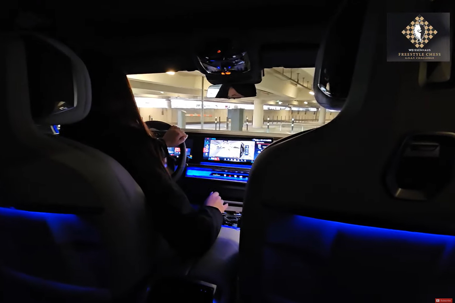El interior de la limusina BMW