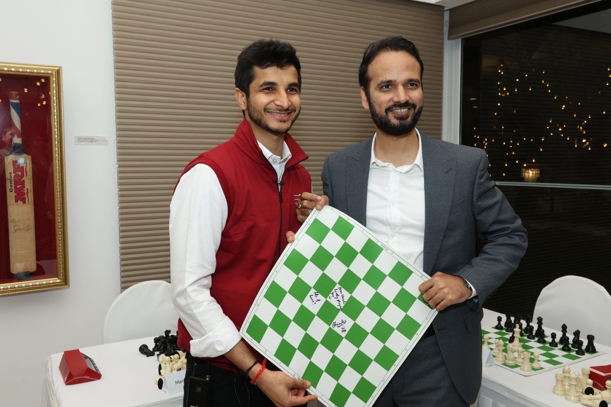 Vidit Gujrathi junto con Umesh Gupta | Foto: ChessBase India