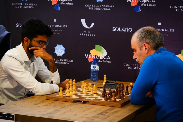 Gukesh Dommaraju, Leinier Dominguez