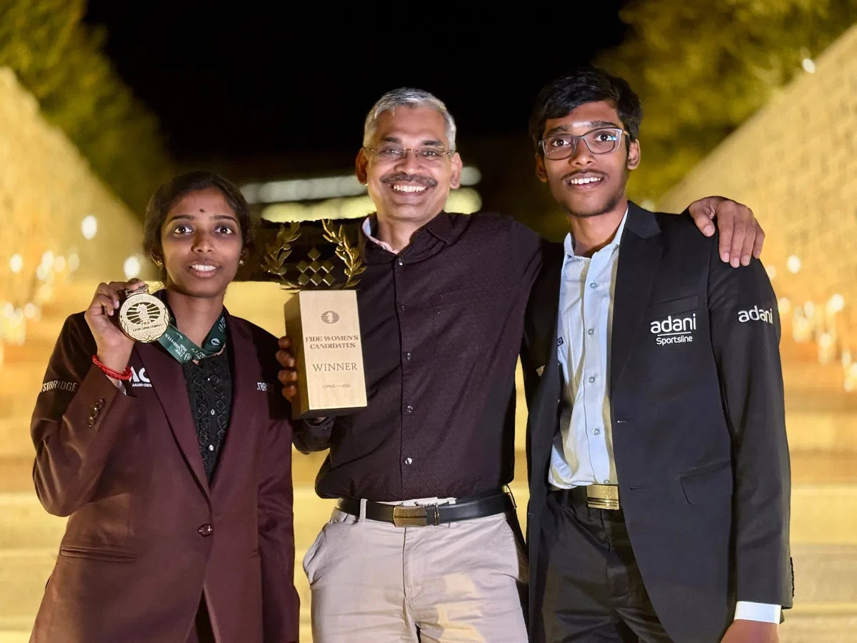 Vaishali Rameshbabu, R.B. Ramesh, Praggnanandhaa Rameshbabu