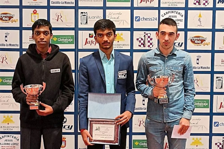 GM Gukesh ganador del 48º Torneo Internacional de Ajedrez de La Roda ...