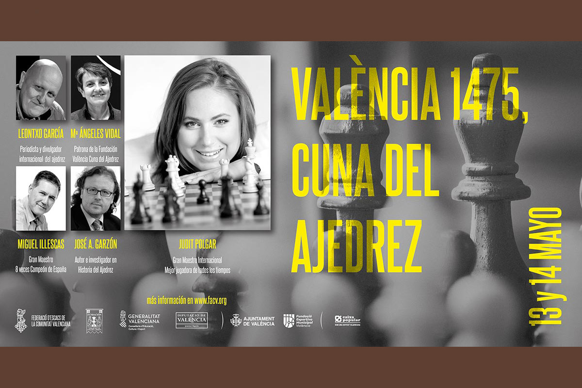 València conmemora su legado en el origen y la difusión del ajedrez moderno  de la mano de Judit Polgar, la mejor jugadora de la historia
