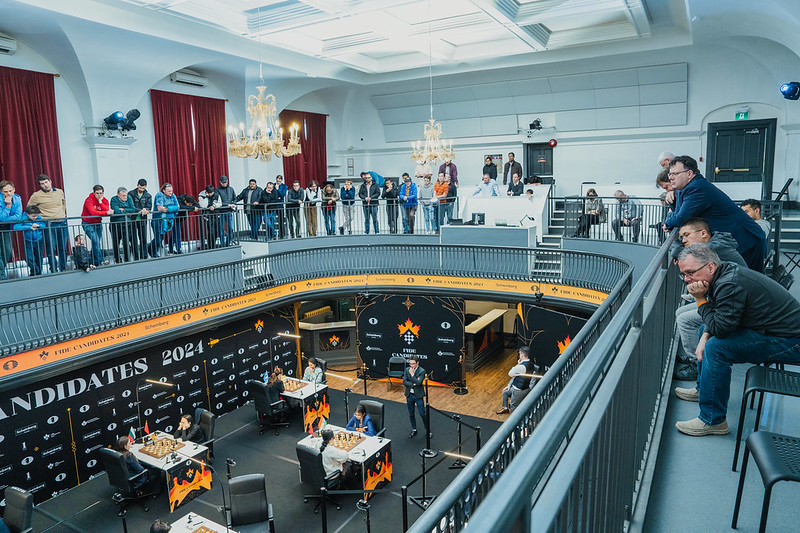 Torneo de Candidatos 2024 ronda 9 ChessBase