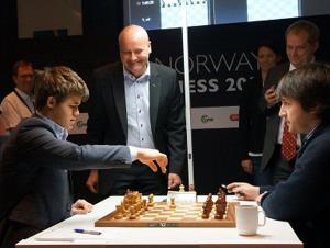 Carlsen - Radjabov, en la 3ª jornada del Norway Chess