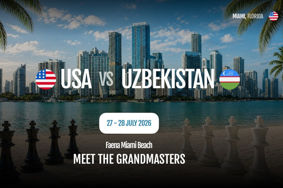 Chess news — WR Chess Miami - Estados Unidos vs. Uzbekistán: Día 1