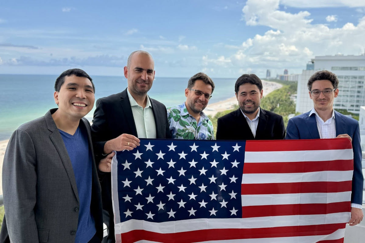 Chess news — Estados Unidos supera a Uzbekistán en match de rápidas y blitz en Miami